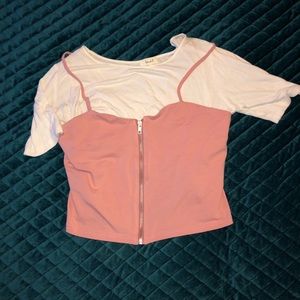 Teen girls layered shirt